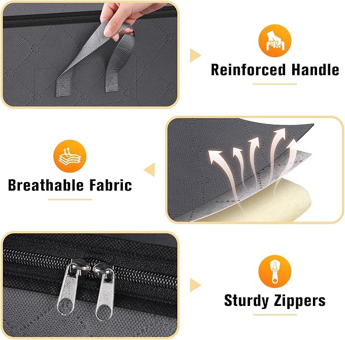SpaceTrove Clothes Storage Bags, 80L Large Capacity Containers - Image 3