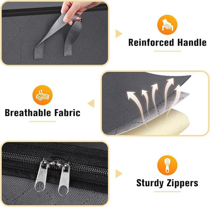SpaceTrove Clothes Storage Bags, 80L Large Capacity Containers - Image 3