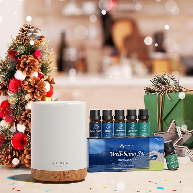 ASAKUKI Essential Oil Diffuser, Aromatherapy Cool Mist Home Humidifier - Image 8