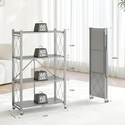 Fenbeli Foldable Shelves with Wheels - Image 3