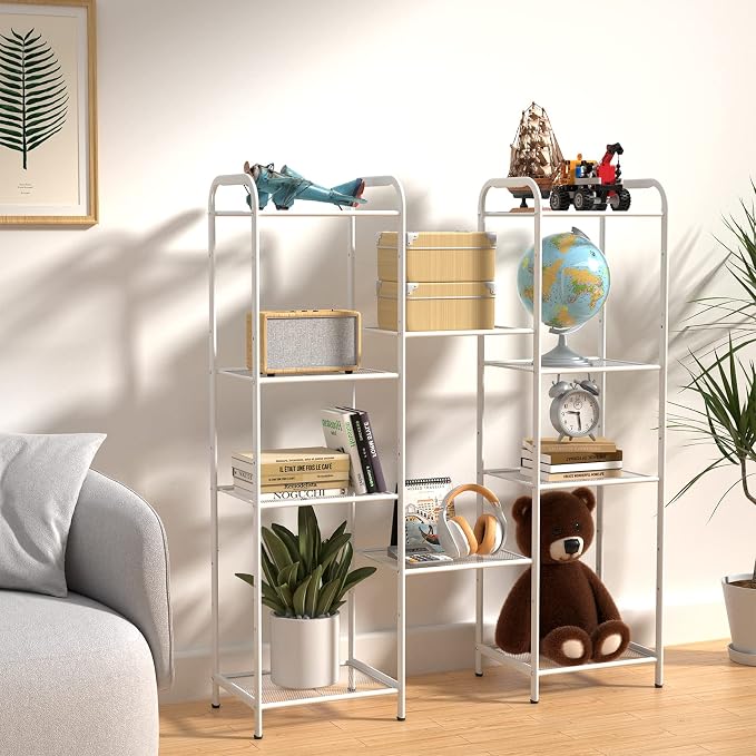 MAX Houser Storage Rack with Shelf, Industrial Style Extendable Plant Stand - Image 5