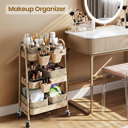 3-Tier Rolling Utility Cart - Image 6