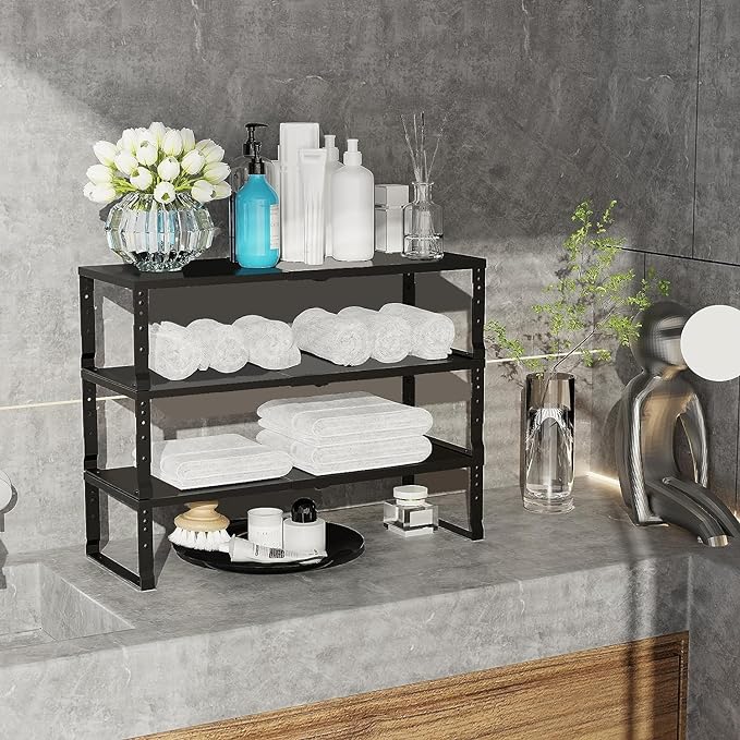 Expandable Cabinet Shelf Organizer Storage Spice Rack Shelves - Image 5