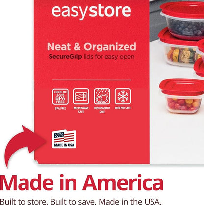 Rubbermaid EasyStore Large Containers, 18-Piece Set, Food Storage Containers - Image 4