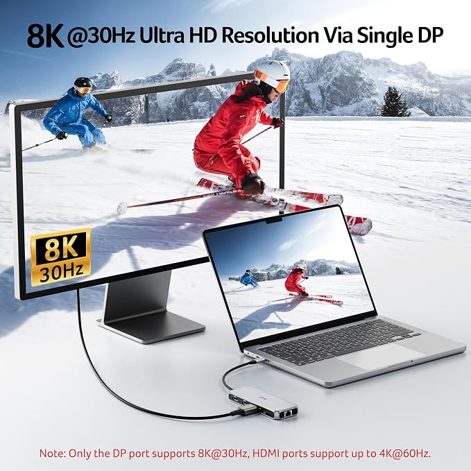 Acer Laptop Docking Station 3 Monitors, 11-in-1 USB C Docking Station - Image 5