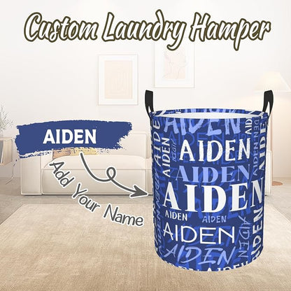Custom Name Laundry Hamper, Personalized Laundry Baskets - Image 2