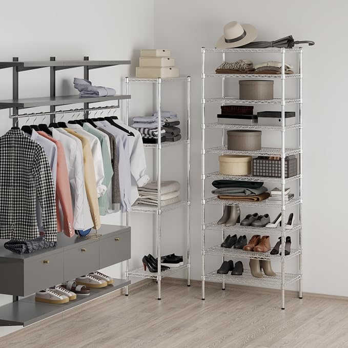 18" Deep x 30" Wide x 86" Height Wire Shelving Kit | 10-Tier | NSF Commercial - Image 5