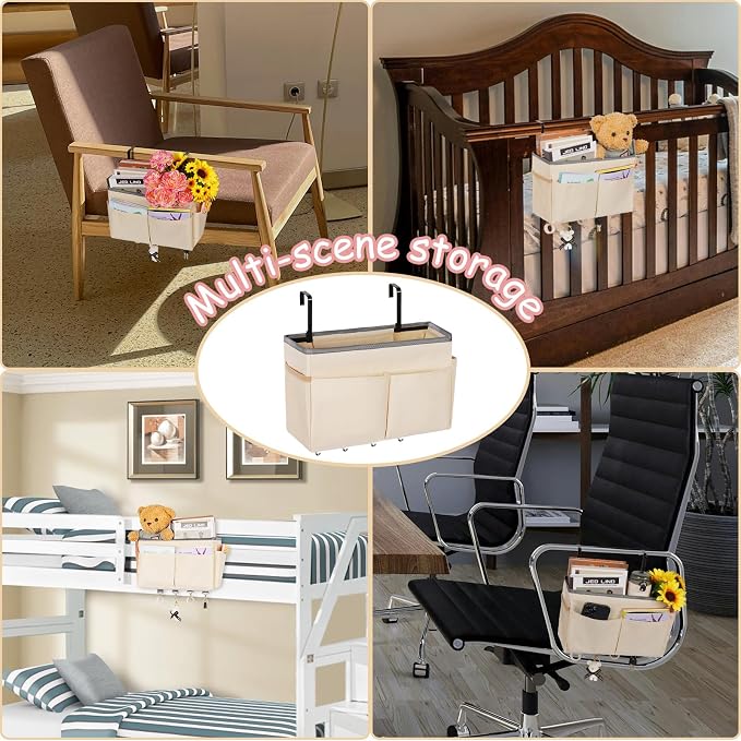 Bedside Storage Organizer 5 Pockets - Image 5