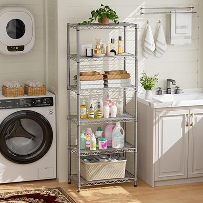 5 tire Shelves Storage Wire Shelving Unit Metal Shelf Adjustable Organizers - Image 5