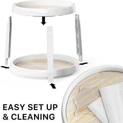 Simple Houseware 2-Tier Lazy Susan Spice Organizer, 10-Inch Diameter - Image 5