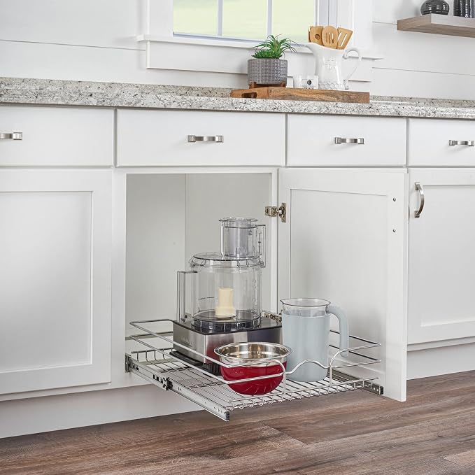Rev-A-Shelf Kitchen Cabinet Wire Pullout Shelf and Drawer Organizer Pantry - Image 2