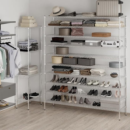 18" Deep x 72" Wide x 86" Height Wire Shelving Kit | 10-Tier | NSF Commercial - Image 5