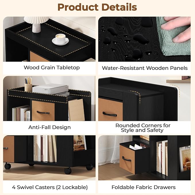 Yaheetech Narrow Side Table - Image 4