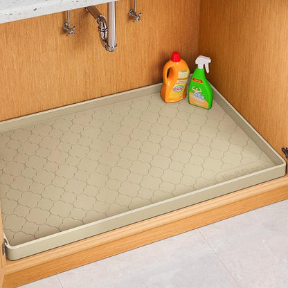 Jin&Bao Waterproof Under Sink Mat 34" x 19", Thick Silicone Mat Cabinet by Jin%26Bao