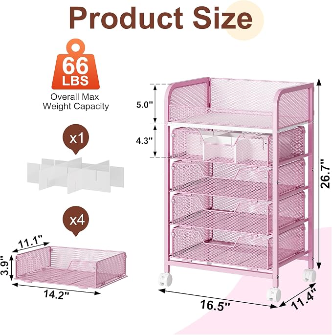 Hongtamoya Makeup Cart Organizer - Image 6