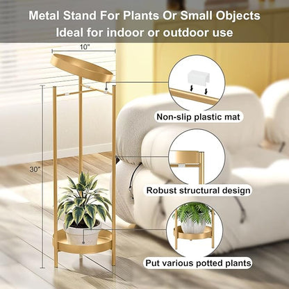 2 Tier Metal Flower Plants Holder - Image 2