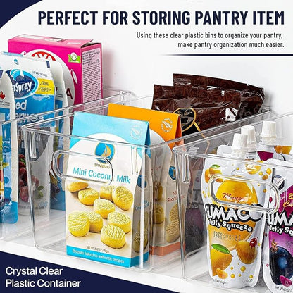 Clear Plastic Storage Bins, Pantry Organizers and Storage Containers Fridge - Image 5