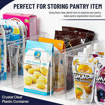 Clear Plastic Storage Bins, Pantry Organizers and Storage Containers Fridge - Image 3