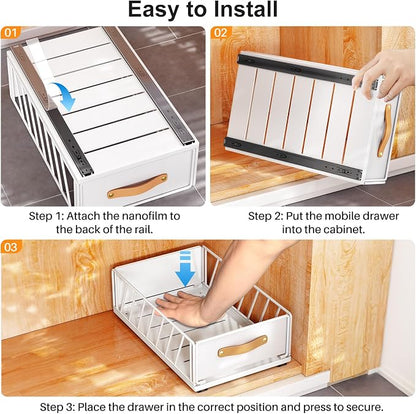 Pull out Cabinet Organizer, Heavy Duty Slide out Pantry Shelves Drawer Storage - Image 8