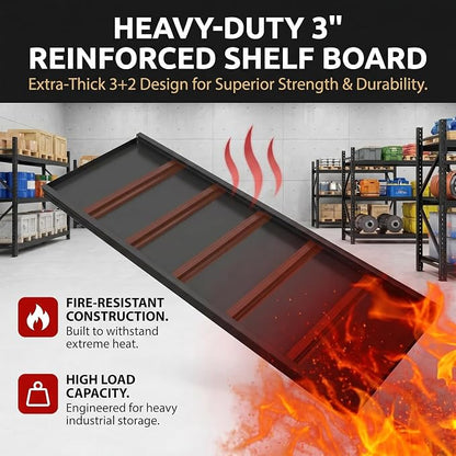 67" W Heavy Duty Garage Shelving, 6000 LBS Metal Storage Shelves - Image 7