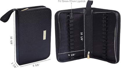 ROWNYEON Lipstick Organizer Bag Portable, Makeup Artist Storage, Large Capacity - Image 3