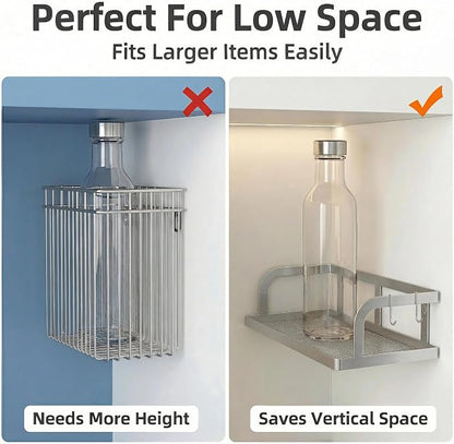 PUSDON 2-Pack 16.5" Extra Long Slim Hollowout Shower Caddy, Wall Mount Spice - Image 4