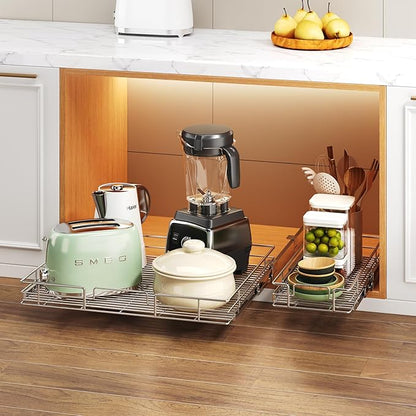 Pull Out Cabinet Organizer 25½" W x 21½" D, Heavy Duty Cabinet Pull Out Shelves - Image 6
