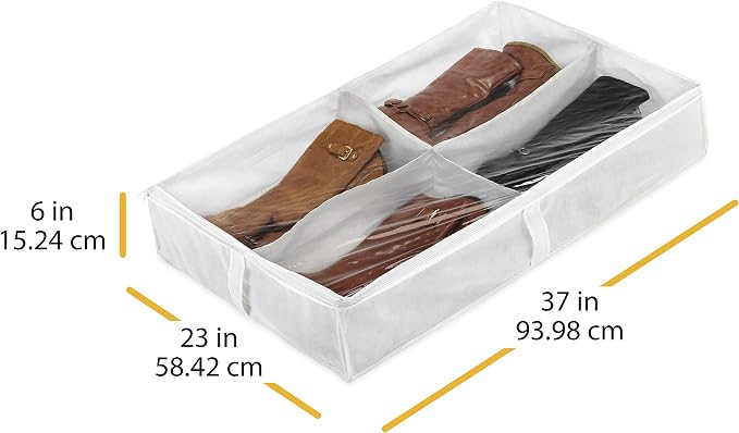 Whitmor Underbed Boot Bag, 4 Section - Image 3