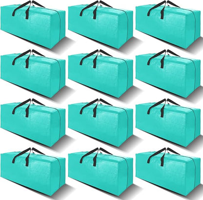 12 Pack Heavy Duty Large Moving Bags W/Backpack Straps by VELVETSURE