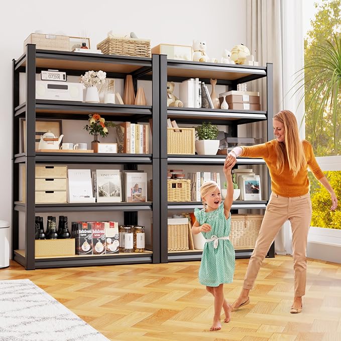 71.2" H Garage Shelving 5T Storage Shelves, Metal Adjustable Shelving Unit - Image 2