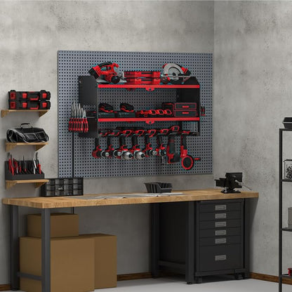 YYR Power Tool Organizer with Charging Station Wall Mount, Cordless Drill and - Image 9