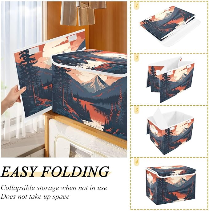 Mountains Trees Storage Bins - Image 4