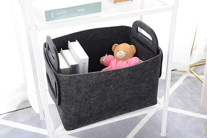 Storage Basket Felt Storage Bin Collapsible& Convenient Box Organizer - Image 3
