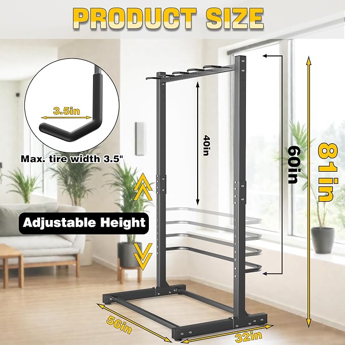Ultrawall Freestanding Bike Rack, Vertical Bike Storage Stand - Image 2