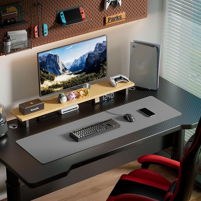 Aothia Leather Desk Pad Protector, Office Desk Mat, Large Mouse Pad, Laptop - Image 7