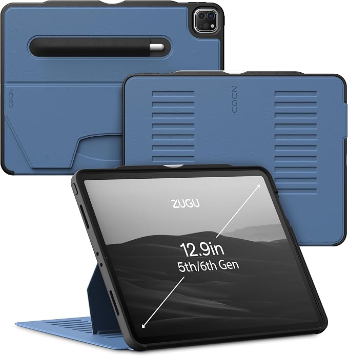ZUGU Case for iPad Pro 12.9 Case 5th / 6th Generation Stand 2021/2022, Slim by ZUGUCASE