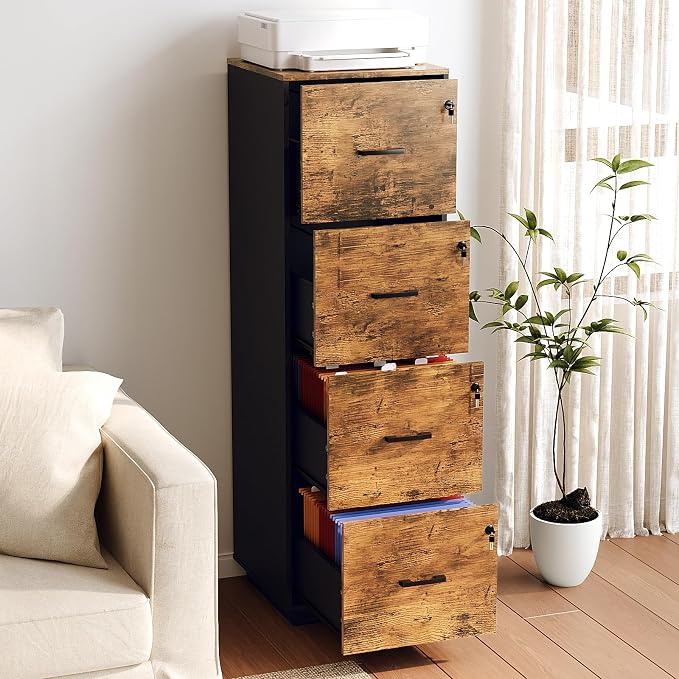VINGLI 4 Drawer File Cabinet - Image 2
