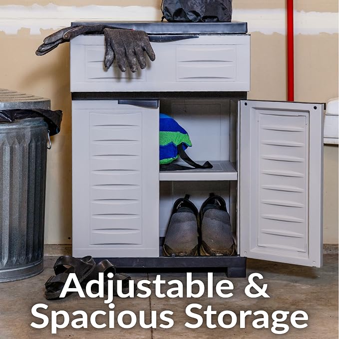 Sunnydaze 34.5" Garage Storage Cabinet - Image 4