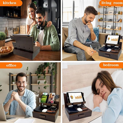 Gifts for Men Women Him Husband Son Boyfriend Birthday Nightstand Organizer - Image 4