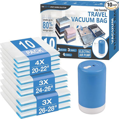 Cozy Essential Travel Vacuum Storage Bags by CozyEssential