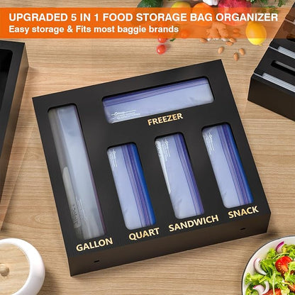 DALSHABET 9 IN1 Bamboo Storage Bag Drawer Organizer - Image 4