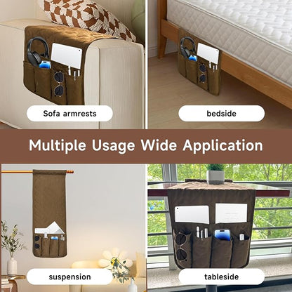 MEHIDFY Sofa Armrest Caddy, Waterproof Bedside Storage Organizer, Non Slip - Image 4