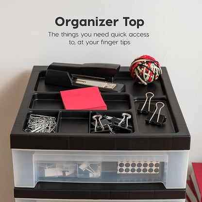 IRIS USA 7-Drawer Rolling Storage Cart, office essentials, classroom items - Image 6