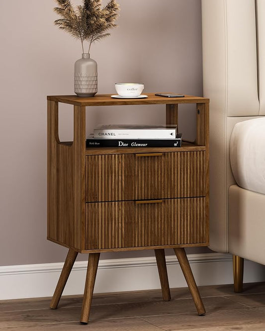 Nightstand, Modern Bedside Table by Leomonio