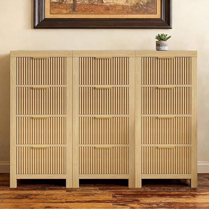 Modern 12-Drawer Solid Wood Dresser by NRITOBY