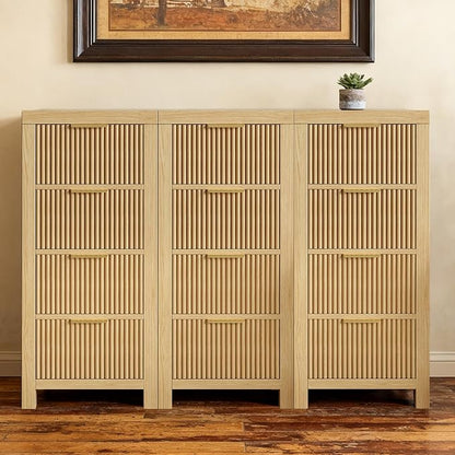 Modern 12-Drawer Solid Wood Dresser by NRITOBY