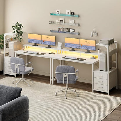AODK 59 Inch Gaming Desk with USB Charging Ports & LED Light- Reversible - Image 7