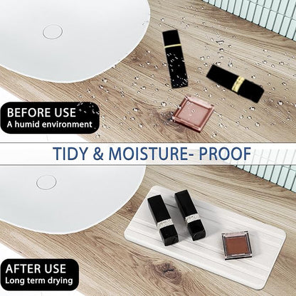 3PCS Water Absorbing Stone Tray, DryingNeat Diatomite Stone Sink Tray, Instant - Image 3