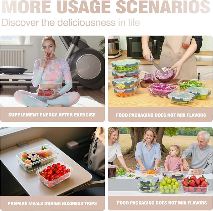 10-Pack Meal Prep Containers - Image 7