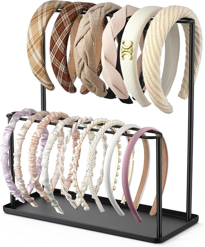 Headband Holder Organizer Metal 2-Tier - Image 8